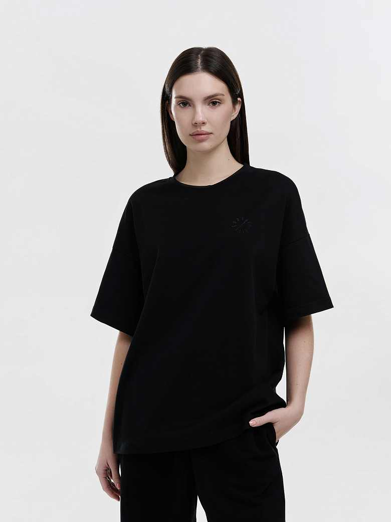 Футболка Oversize без кармана (черный)