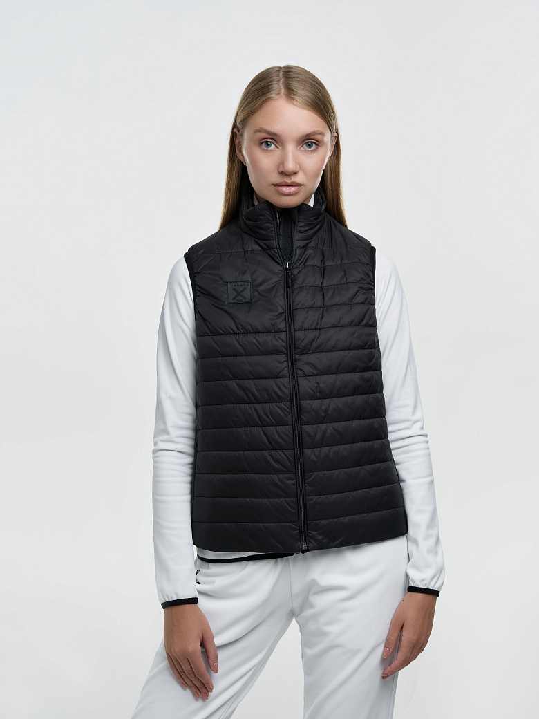 Жилет узкая стёжка Black W