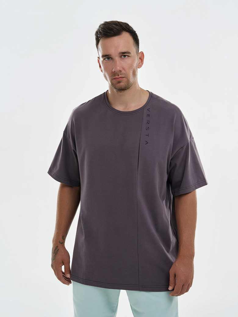 Футболка oversize (графит)