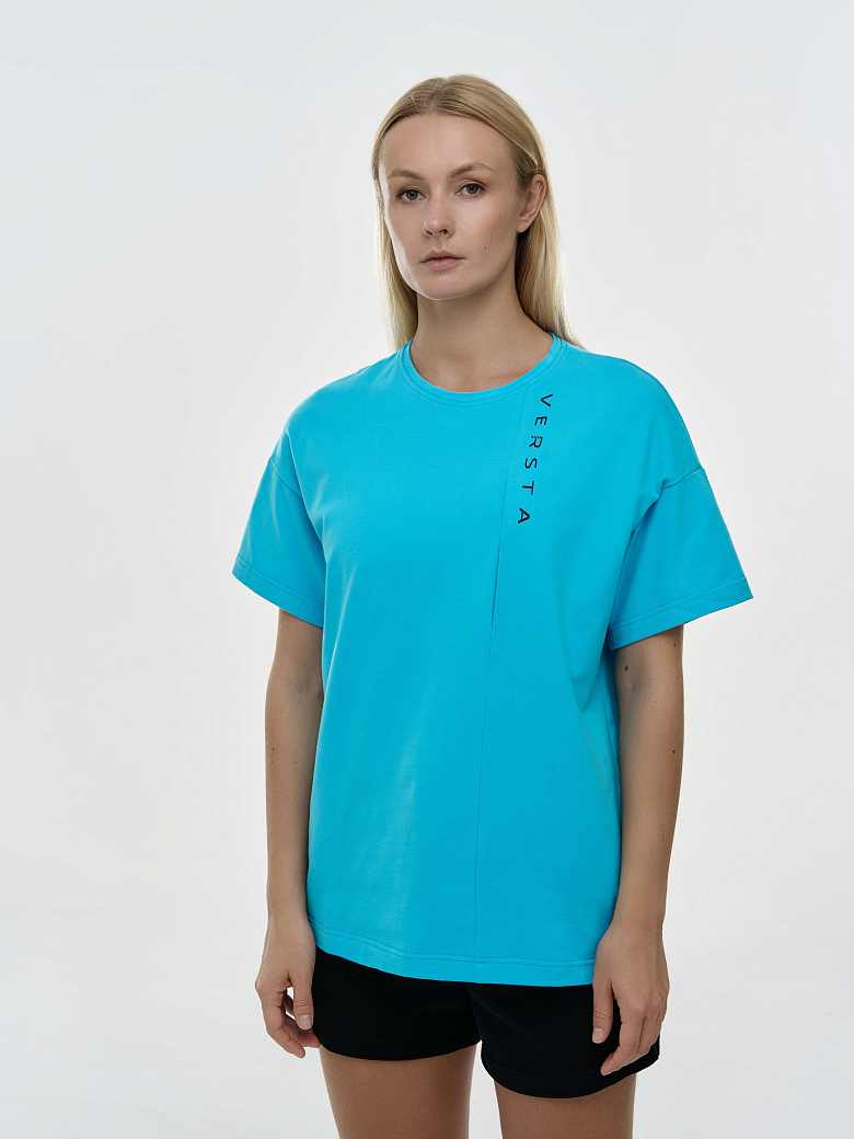 Футболка oversize (лазурь)