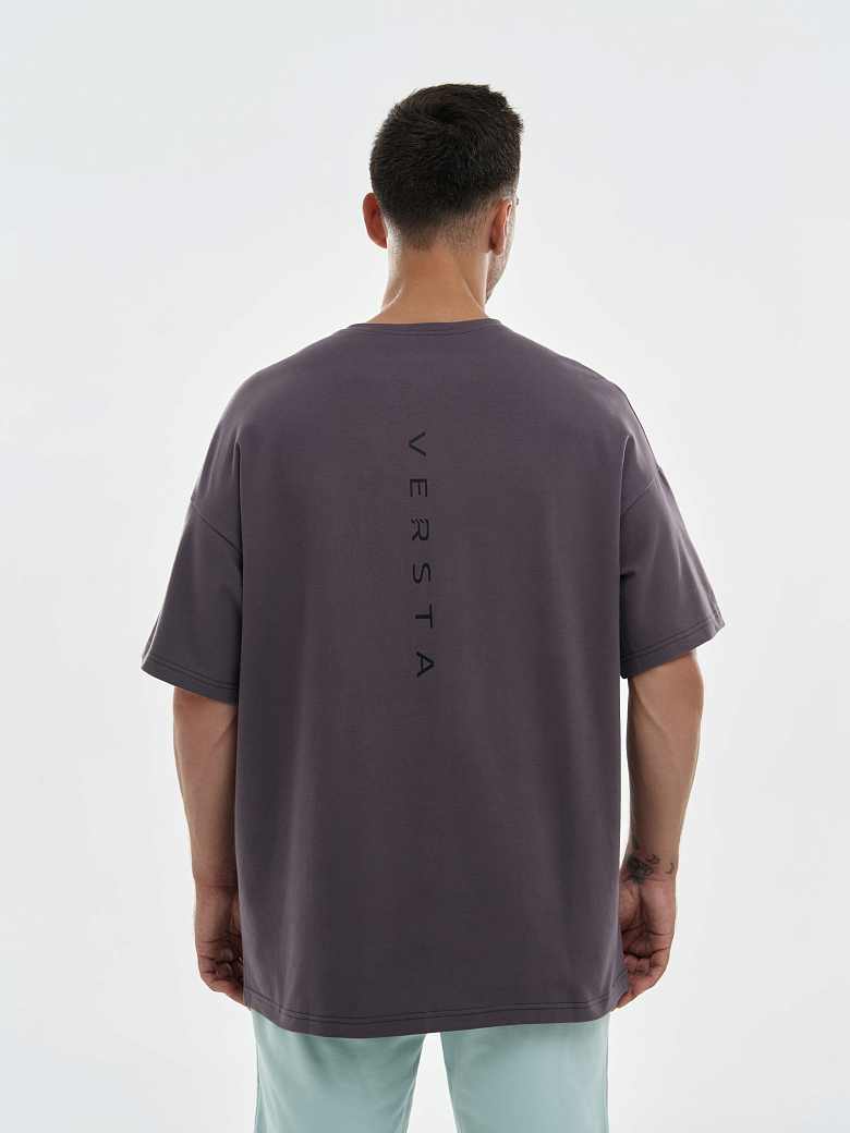 Футболка oversize (графит) — фото 4